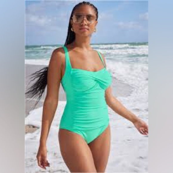 VENUS Aqua One-Piece Swimsuit NWT Size 16 - Picture 1 of 15